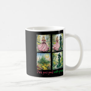 Pink Witch Goes Good With Green Halloween Witch Wo Coffee Mug