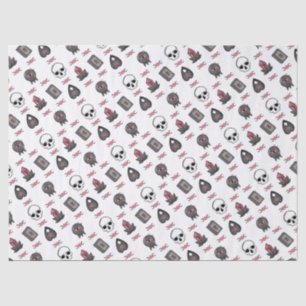 Pink Witch Gothic Triple Moon Pattern Tissue Paper