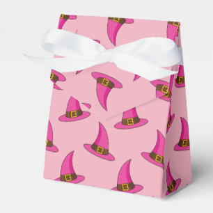 Pink Witch Hat Favor Box
