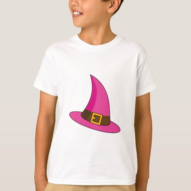Pink Witch Hat T-Shirt (Front)