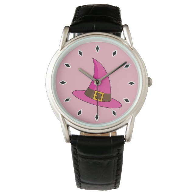 Pink Witch Hat Watch (Front)