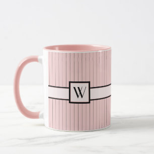 Pink with Black Pinstripes Mug