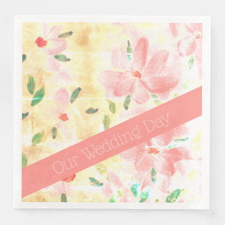 Pink With Coral Napkin