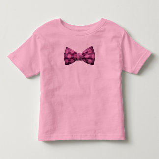 Pink with Purple Bow Tie w/ Pink Polka Dots Toddler T-shirt
