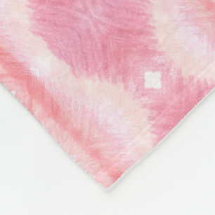 Pink With White Fleece Blanket