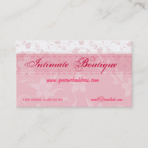Pink Women Clothing Business Card