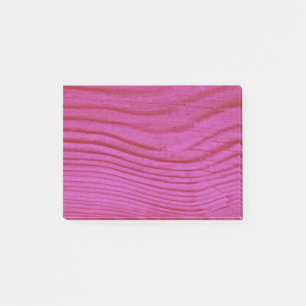 Pink Wood Grain Post-it Notes