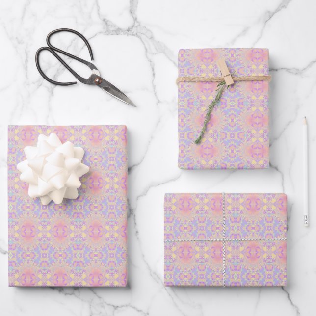 pink wrapping paper sheet (Front)