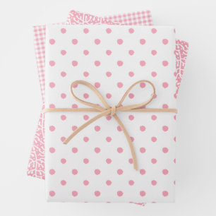 Pink Wrapping Trio Wrapping Paper Sheet