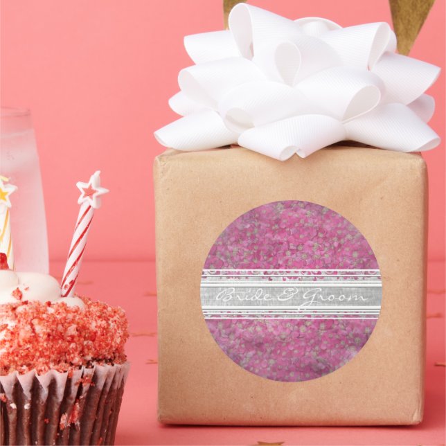 Pink Yarrow Elegant  Stickers (Party)