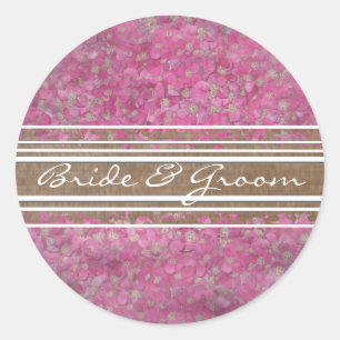 Pink Yarrow Elegant Stickers