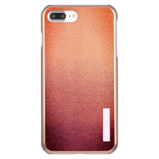 Pink Yarrow Ombre Glitter Sand Look Incipio DualPro Shine iPhone 7 Plus Case