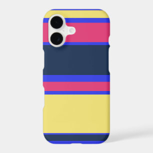 Pink, yellow and blue stripes