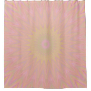 Pink, Yellow and Green Sunburst
