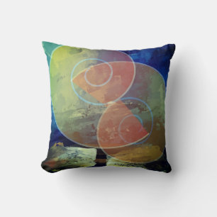 Pink,Yellow,Blue Abstract & Elegant Cushion