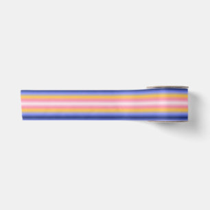 Pink Yellow Blue Gradient Satin Ribbon