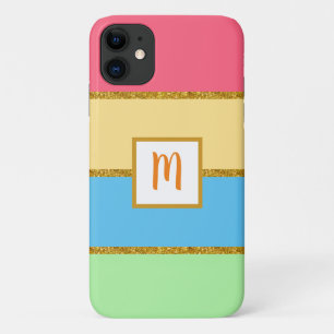 Pink Yellow Blue Green - Colour Combination iPhone 11 Case
