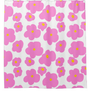 Pink yellow daisy flower modern elegant pattern