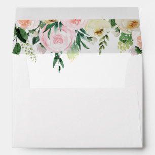 Pink & Yellow Floral Envelope