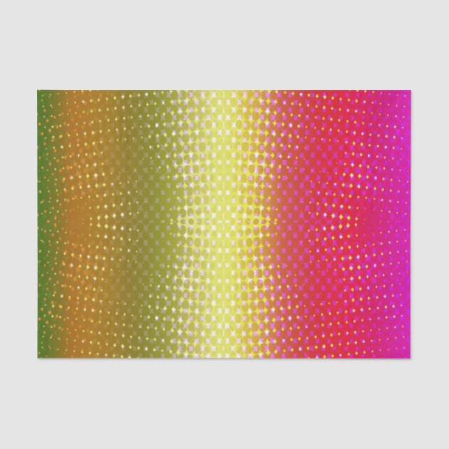 Pink Yellow Glitter Tissue Paper (Front)