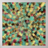pink yellow green and blue circle pattern abstract