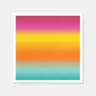 Pink, Yellow, Orange, Teal Napkin