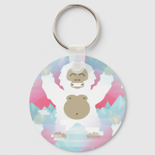 pink yeti keychain