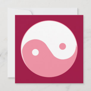Pink Yin-Yang Symbol