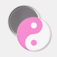 Pink Yin Yang Symbol