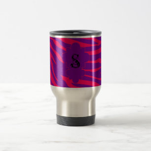 Pink Zebra 15 oz. Stainless steel Travel Mug Cup