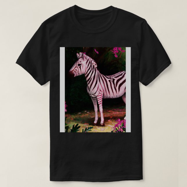 Pink Zebra 1 T-Shirt (Design Front)