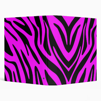 Pink Zebra Binder