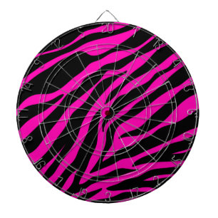 pink zebra dartboard