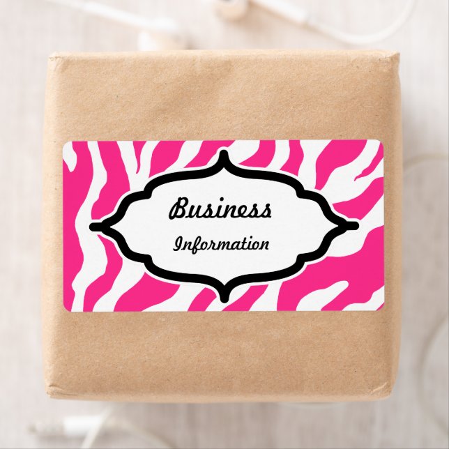  Pink Zebra Labels (Insitu)