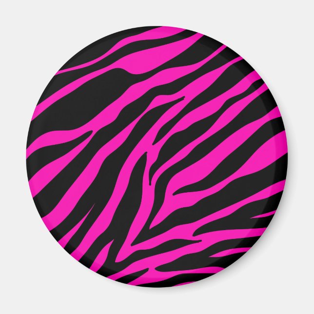 pink zebra magnet (Front)