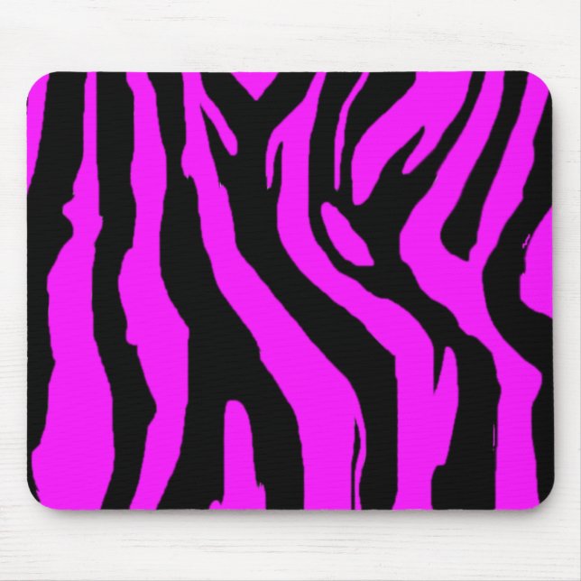 Pink Zebra Mouse Pad (Front)