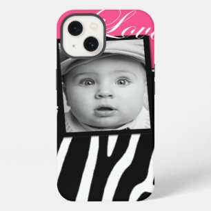 Pink Zebra Photo iPad Case