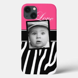 Pink Zebra Photo iPad Case