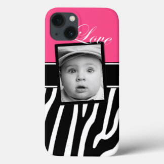 Pink Zebra Photo iPad Case