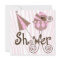 Pink Zebra Pink Brown Baby Girl Shower