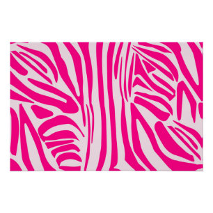 Pink zebra print