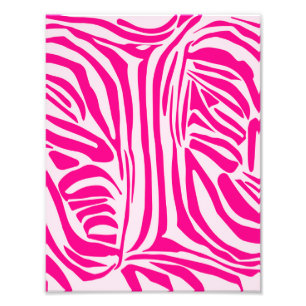 Pink zebra print
