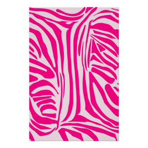 Pink zebra print