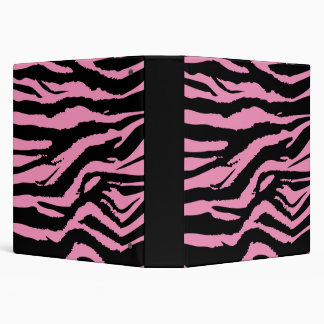 Pink Zebra Print 1.5" Inch Binder