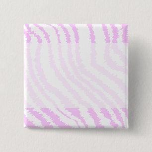 Pink Zebra Print, Animal Pattern. 2 Inch Square Button