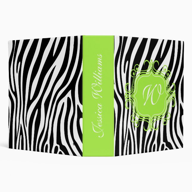 Pink & Zebra Print Binder (Background)
