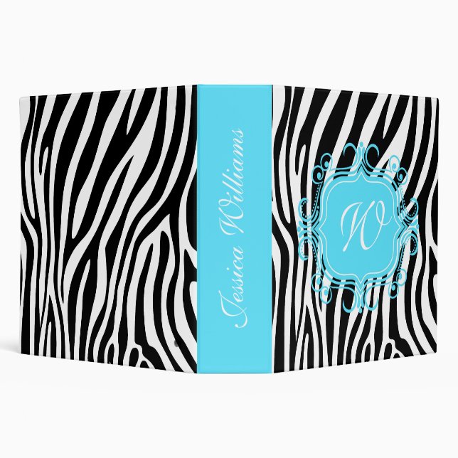 Pink & Zebra Print Binder (Background)