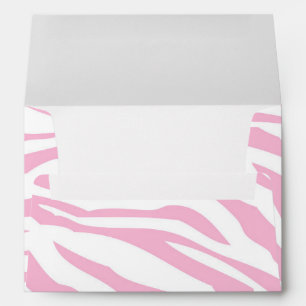 Pink Zebra Print Birthday Envelope