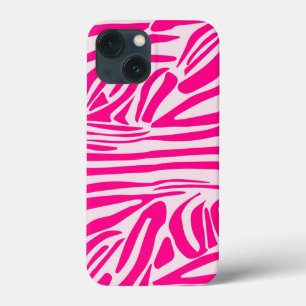 Pink zebra print iPhone 13 mini case