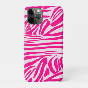 Pink zebra print iPhone 11 pro case
